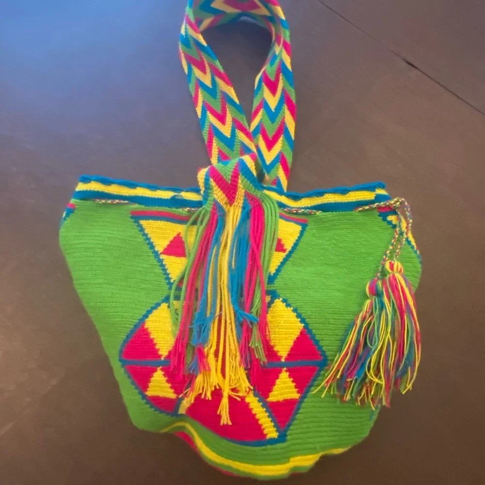 Handmade bucket bag unique - Picture 5 of 6